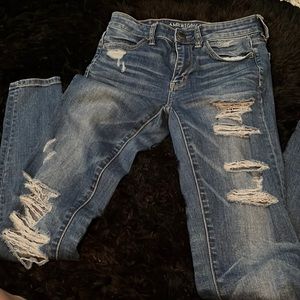 American Eagle ripped jeans
